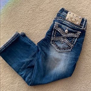 Miss Me Signature Cuffed Capri Denim